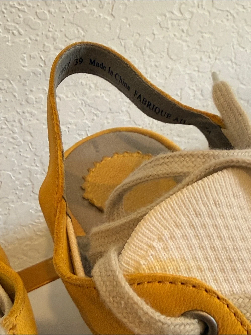 Fly London Yellow and White Platform Slingback Sneakers